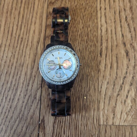 Fossil Wristband Watch Women's Needs Battery Stainless Steel 5 ATM - Picture 1 of 4